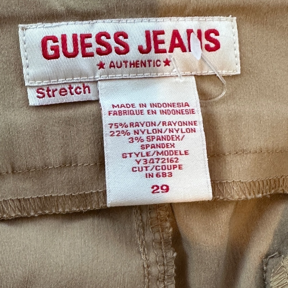 Y2K Guess Stretch Wide Leg Khaki Pants - Picture 5 of 10